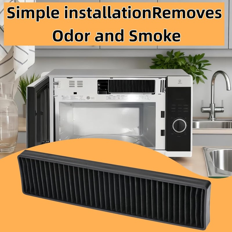 COSVMUF فلتر الفحم للميكروويف 5230W1A003A متوافق مع ميكروويف LG Kenmore GE استبدال فلتر الهواء بالفحم WB06X10807 LMHM2237BD LMV1650ST LMV2031SB LMV2031ST PVM9005SJ8SS JVM7195SK6SS (عبوة من 2) - Image 2